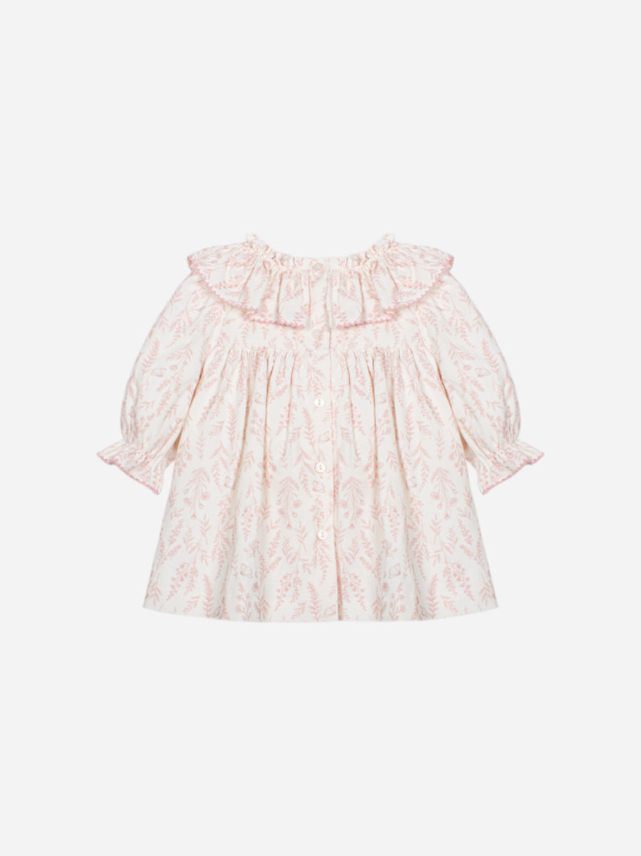 Patachou - elegante jurk met ruches - roos