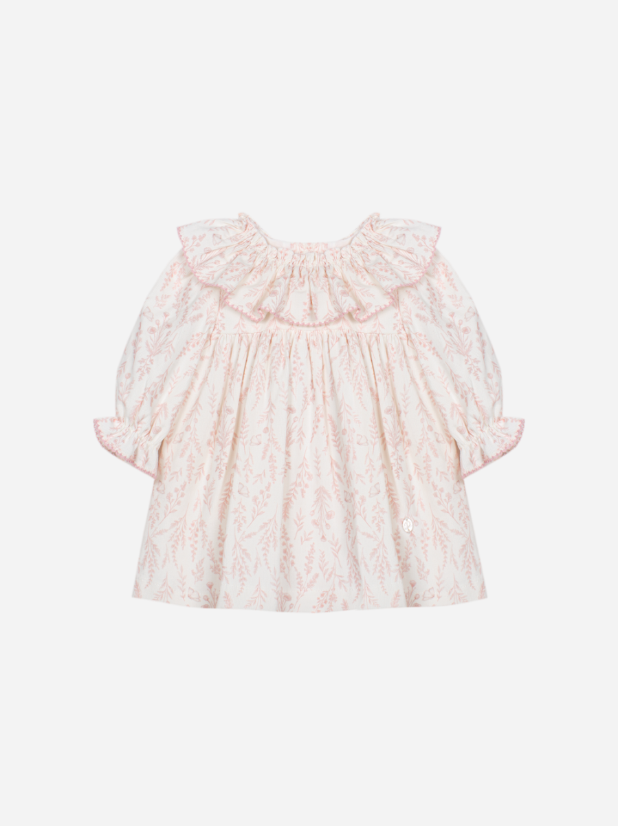 Patachou - elegante jurk met ruches - roos