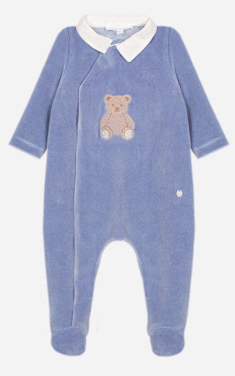 Patachou - pyjama met teddybeerprint - indigoblauw