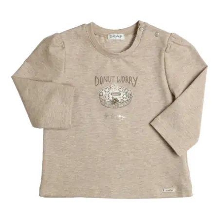 Gymp - t-shirt met lange mouw - beige