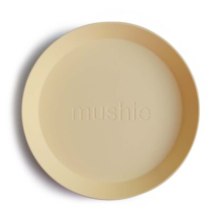 Mushie - Plates Round - Daffodil (2 Pcs)