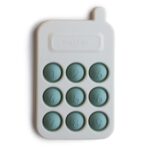 Mushie - Press Toy Phone - Cambridge Blue
