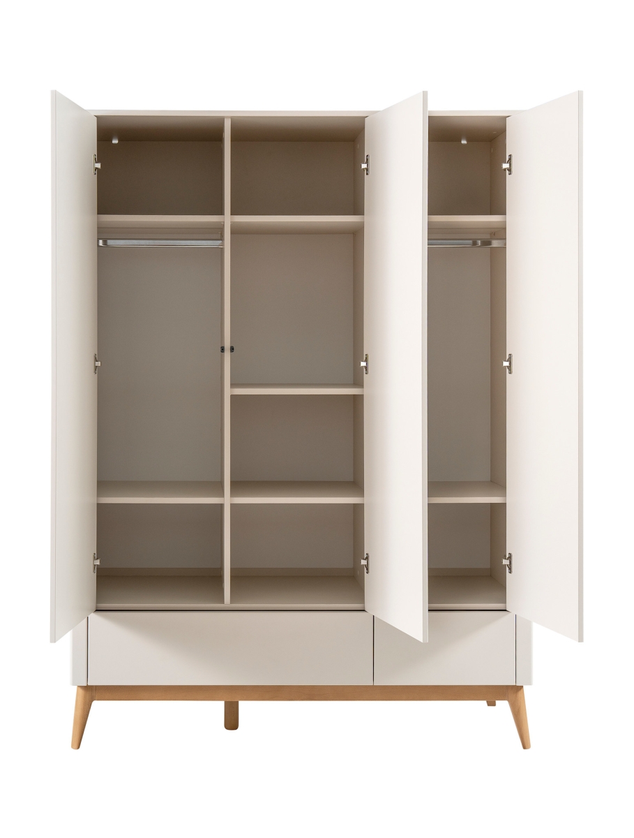 Pinio - Seth - 3-door wardrobe - Champagne