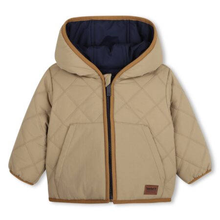 Timberland - omkeerbare jas met capuchon - kaki