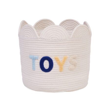 Childhome - Opbergmand - 30x30x30 Cm - Flower ecru