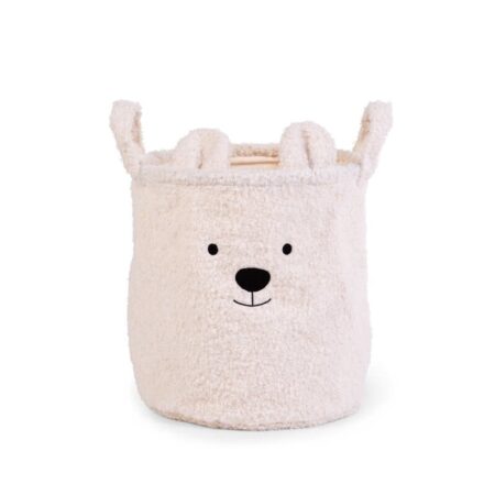 Childhome - Opbergmand - 30x30x30 Cm - Teddy - Ecru