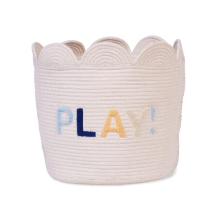 Childhome - Opbergmand - 35x35x35 Cm - Flower ecru