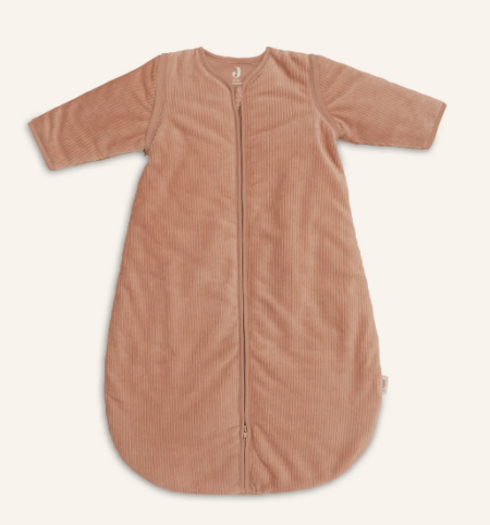 Jollein - Slaapzak met afritsbare mouw Rond 70cm Rib - Light Terra