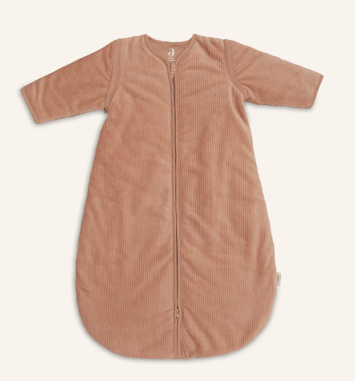 Jollein - Slaapzak met afritsbare mouw Rond 70cm Rib - Light Terra