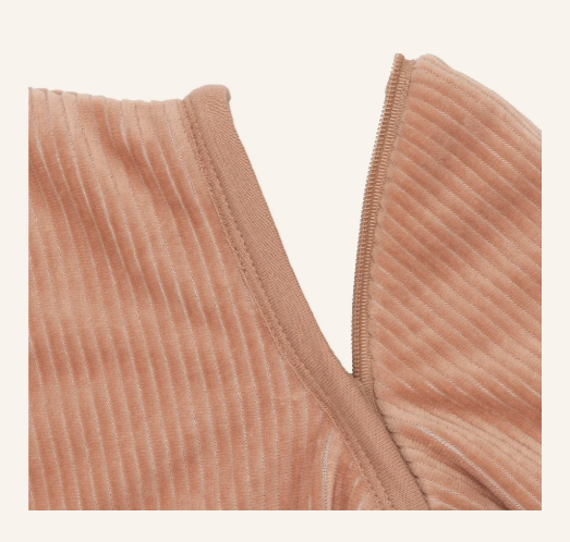 Jollein - Slaapzak met afritsbare mouw Rond 70cm Rib - Light Terra