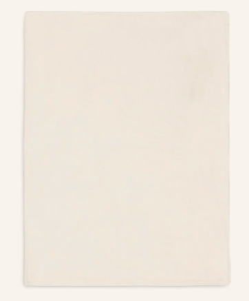 Jollein - deken wieg 75 x 100 cm basic knit - ivory/coral fleece