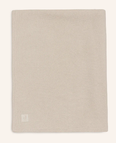 Jollein - deken wieg 75 x 100 cm basic knit - oatmael