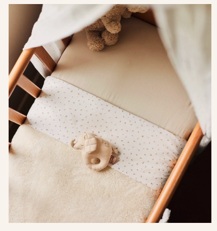 Jollein - deken wieg 75 x 100 cm reversible basic sherpa - outmeal