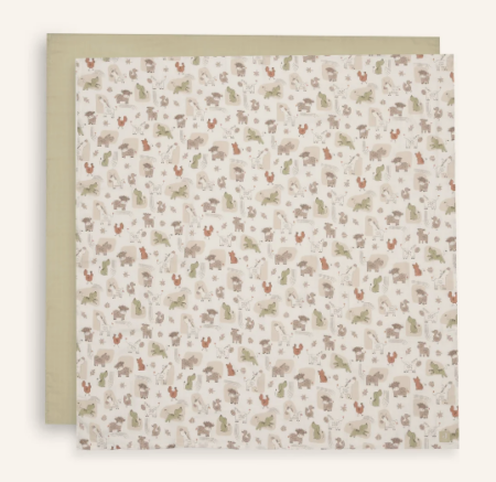 Jollein - hydrofiele doek large 115x115cm barn buddies- 2 Stuks