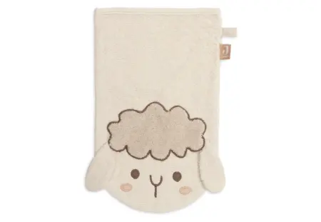 Jollein - washandje schaap - beige