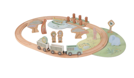 Little Dutch Toys - houten treinset - safari friends