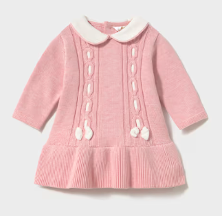 Mayoral - tricot jurk - roos