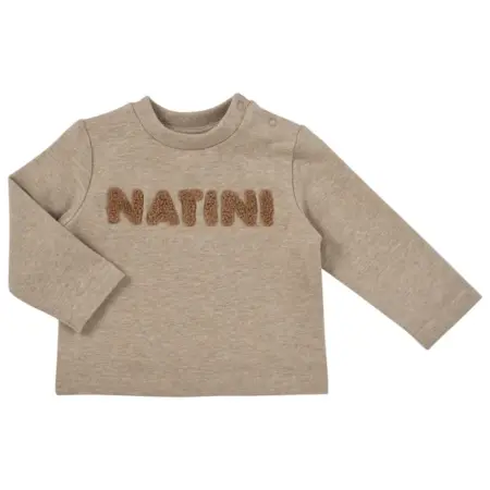 Natini - tshirt met lange mouw teddy - beige