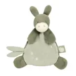 Nattou - LouLou Baby Knuffeldoekje - Mini Doudou Ezel - 25 cm - Lindegroen
