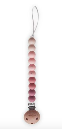 Pericles - clip silicone beads - ombre rose