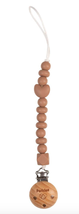 Pericles - fopspeenketting hart - pink