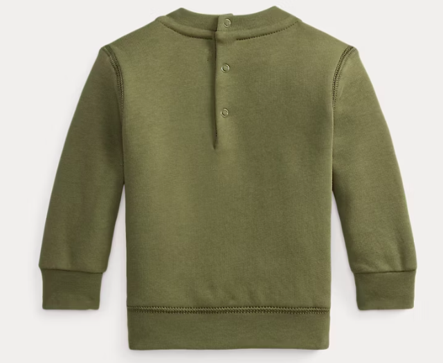 Ralph Lauren - trui met polo bear - olijfgroen