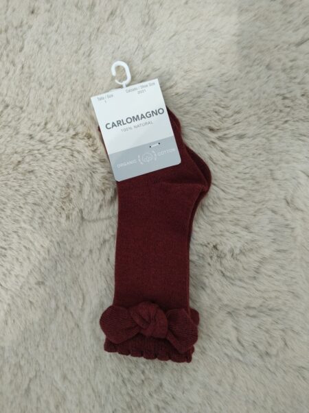 Carlomagno - Kniekous - Bordeaux Met Strik