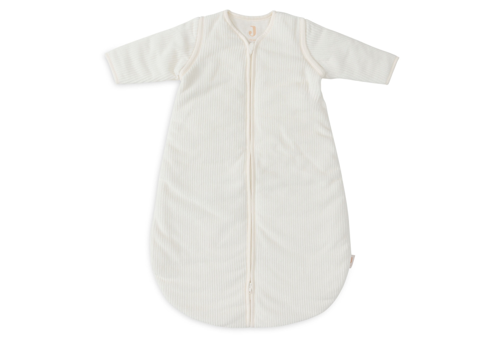Jollein - Slaapzak met afritsbare mouw rond 90cm Rib Ivory
