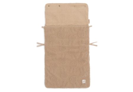 Jollein - Voetenzak groep 0+ 3/5 punts gordel Miffy Jacquard Teddy - Biscuit
