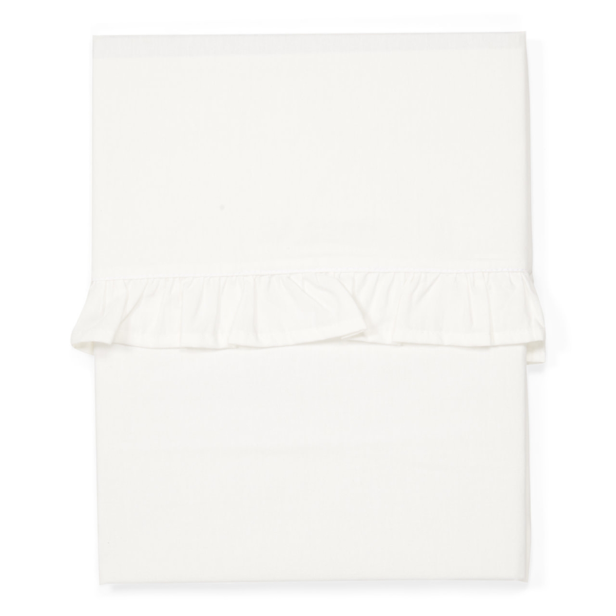 Koeka - Cot sheet Ruffle - warm white