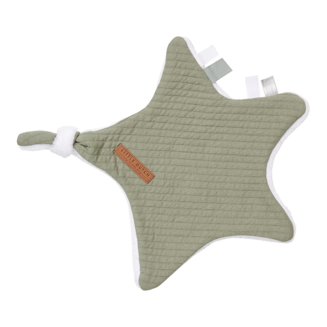Little Dutch - Knuffeldoek ster Pure Olive