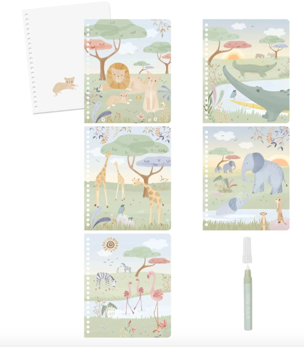 Little Dutch - Waterkleurboek Jim - Safari Friends