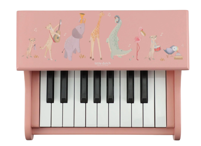 Little Dutch Toys - Houten piano roos - Safari Friends