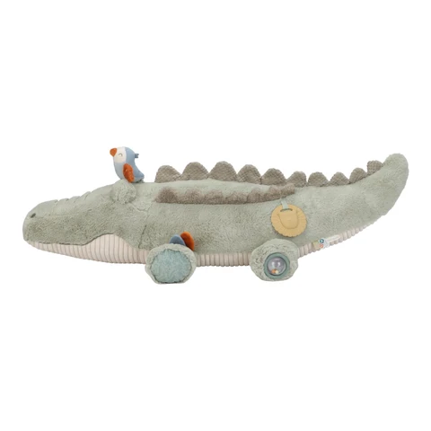 Little Dutch Toys - Safari Friends - Activiteitenknuffel Krokodil XL - Groen