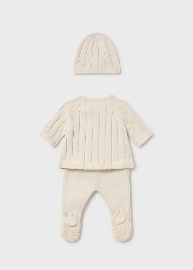 Mayoral - Driedelige newbornset met beenwarmers - keramiek