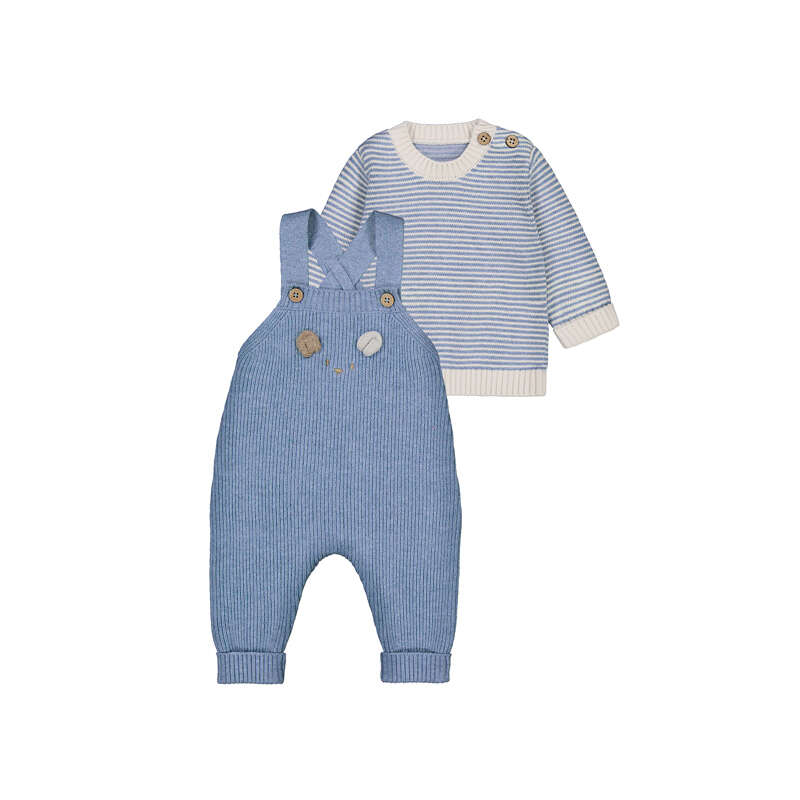 Mayoral - Knitted Salopette set - Vivid Rain