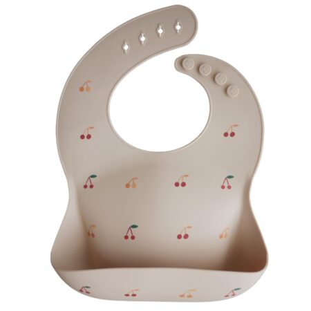 Mushie - Silicone Bibs - Cherries