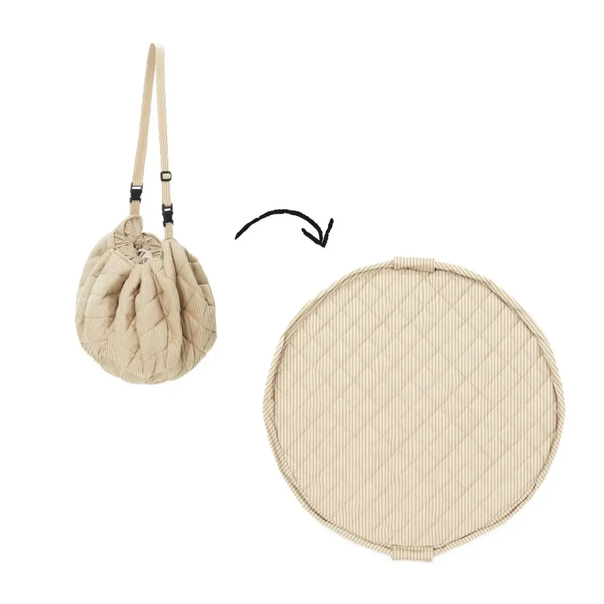 Play & Go - Baby Soft - organic cotton - Stripes Brown