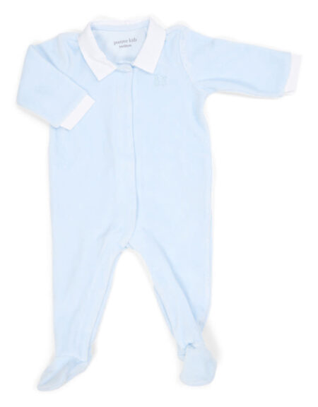 Poetree Kids - Babypakje Velours - Baby Blauw