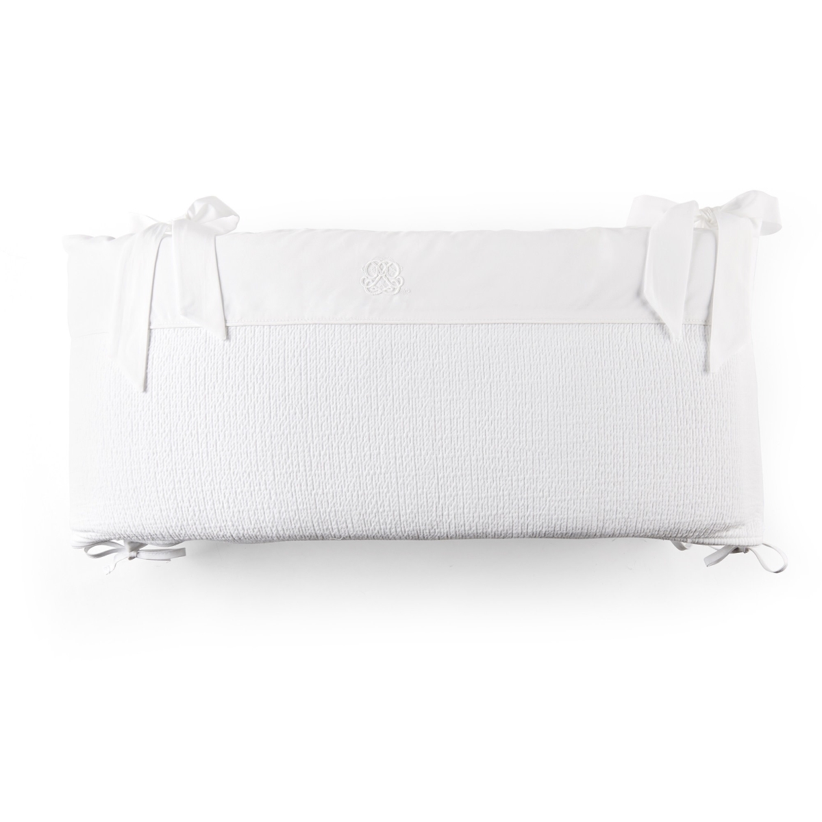 Theophile & Patachou - Bedbeschermer 70cm - Gewafeld (70x70x70cm) H:32cm Wit