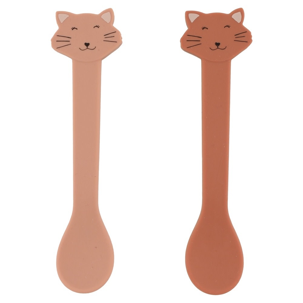Trixie - Siliconen lepel 2-pack - Mrs. Cat