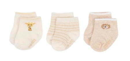 Little Dutch - kousen (3paar) little safari - beige