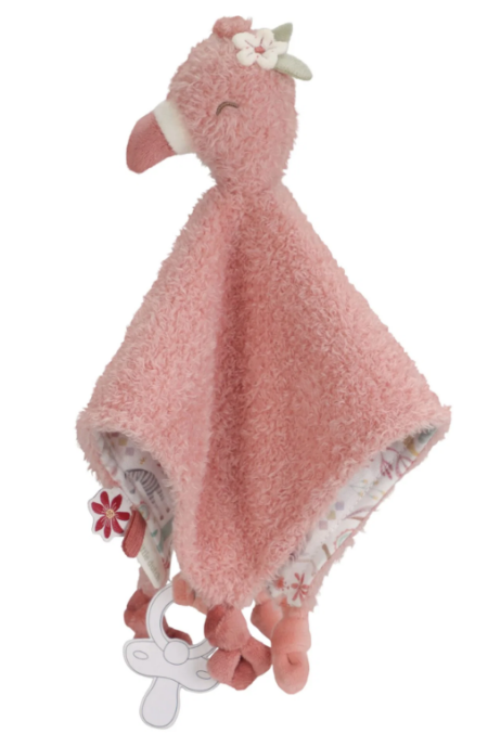Little Dutch Toys - knuffeldoekje flamingo - safari friends