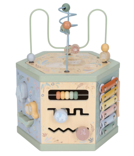 Little Dutch Toys -houten activiteitenkubus - safari friends