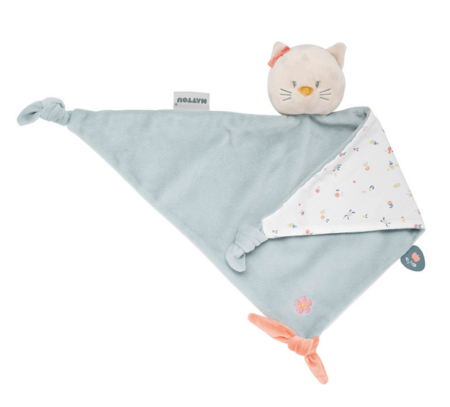 Nattou - maxi plat knuffeldoekje Lana de kat