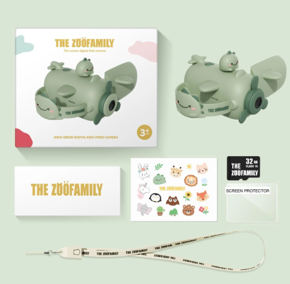 The zoofamily - zoo video - dino green - videocamera