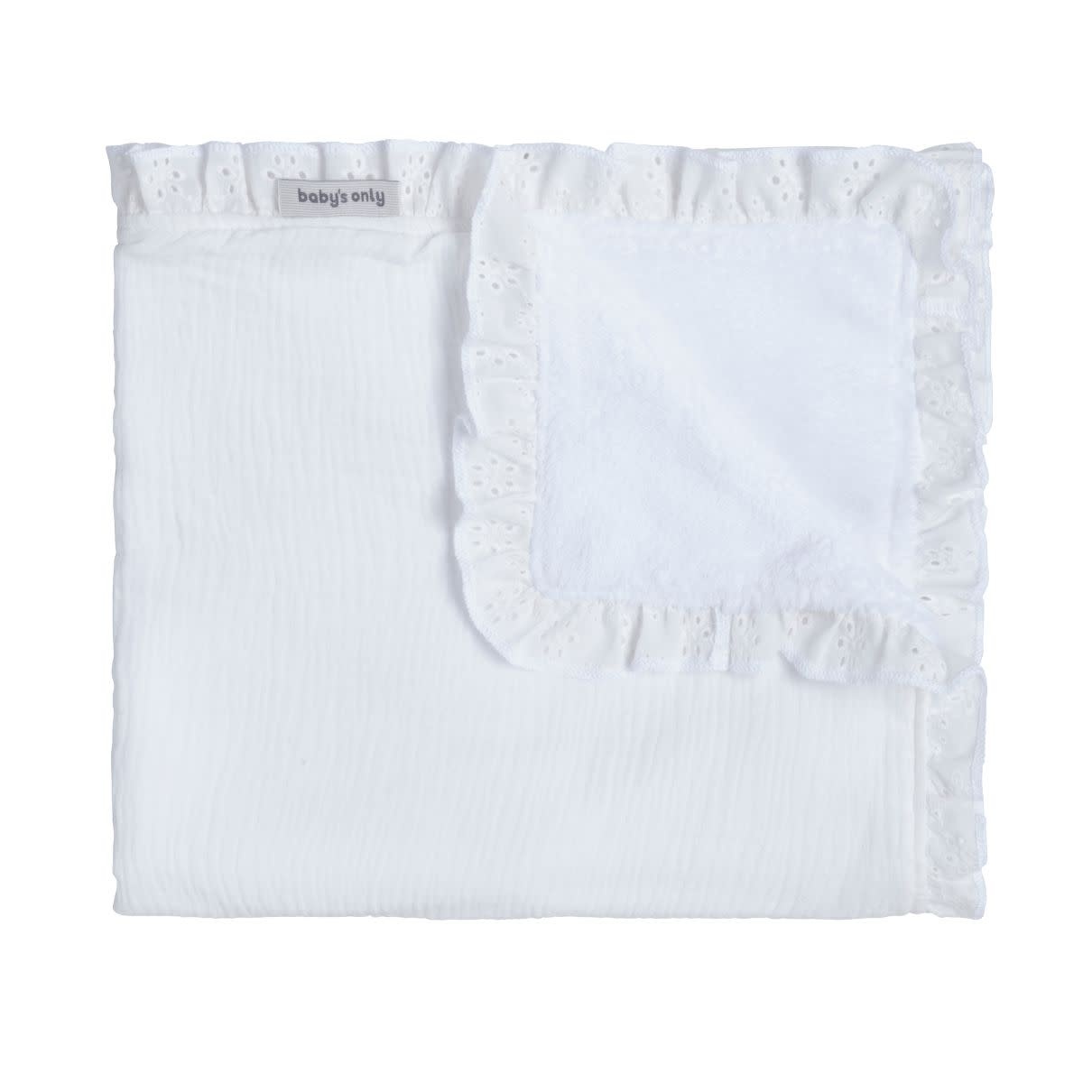 Baby's Only - Ledikantdeken teddy Calm wit