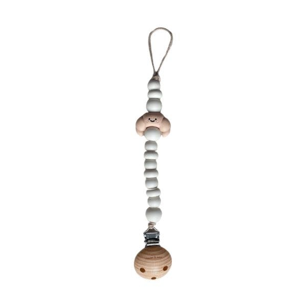 Chewies & More - Chewie Clip Silicone Croissant - Linnen