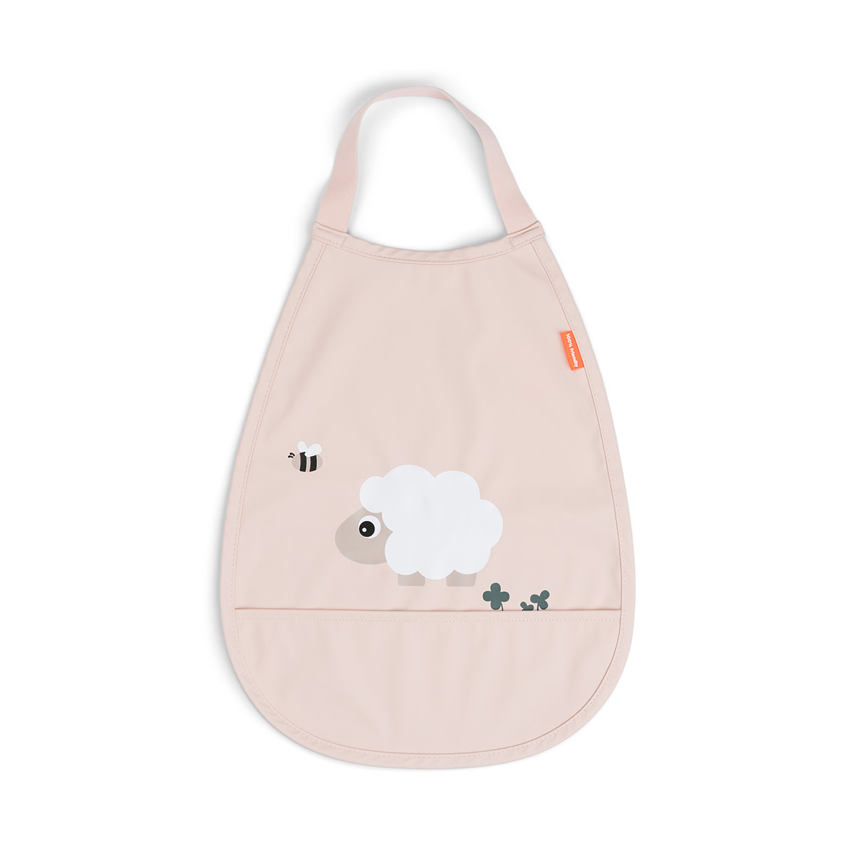 Done by Deer - Pull-over bib Tiny farm Powder