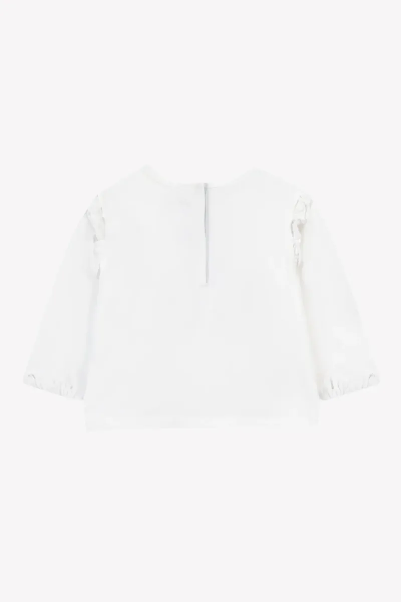 Tartine Et Chocolat - tshirt met lange mouwen kersentaarten - wit